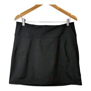 Kuhl Skort Women's Medium‎ Black Hiking Athletic Outdoor Skirt Back Zip Pocket